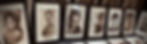 Row of framed Hollywood stars