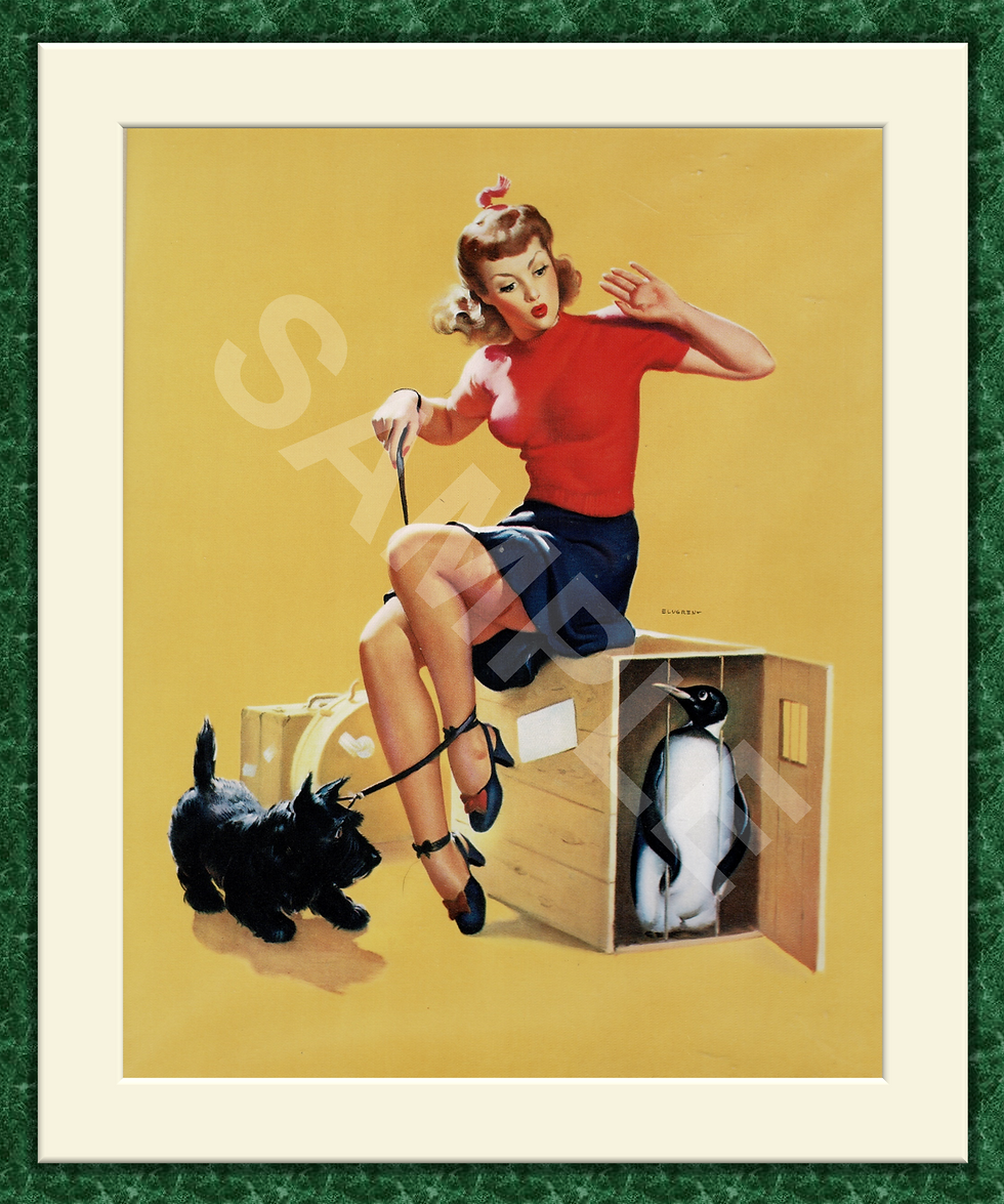Vintage Pin Up Girl "Whats Cooking" by Gil Elvgren