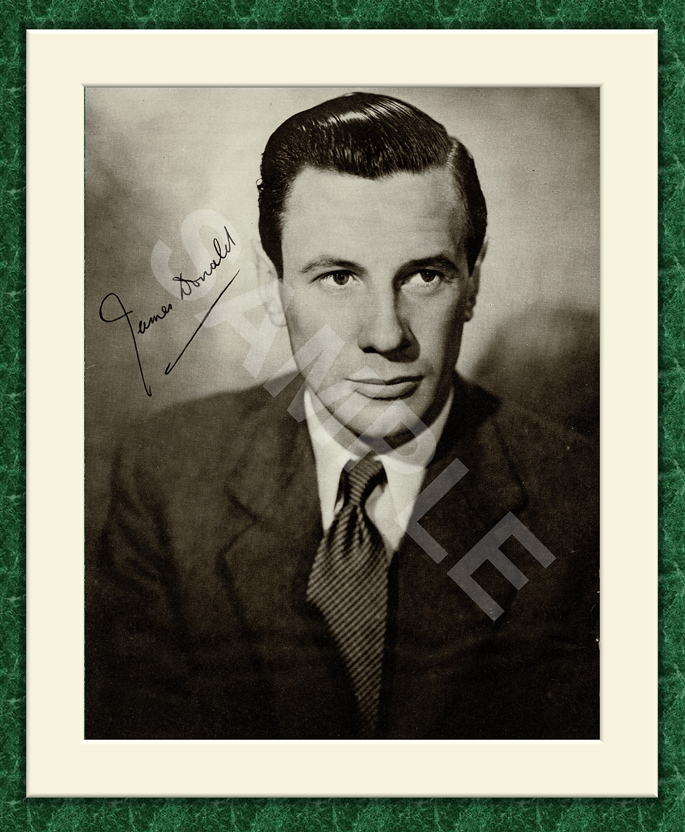 James Donald Original Magazine Portrait Poster 1954