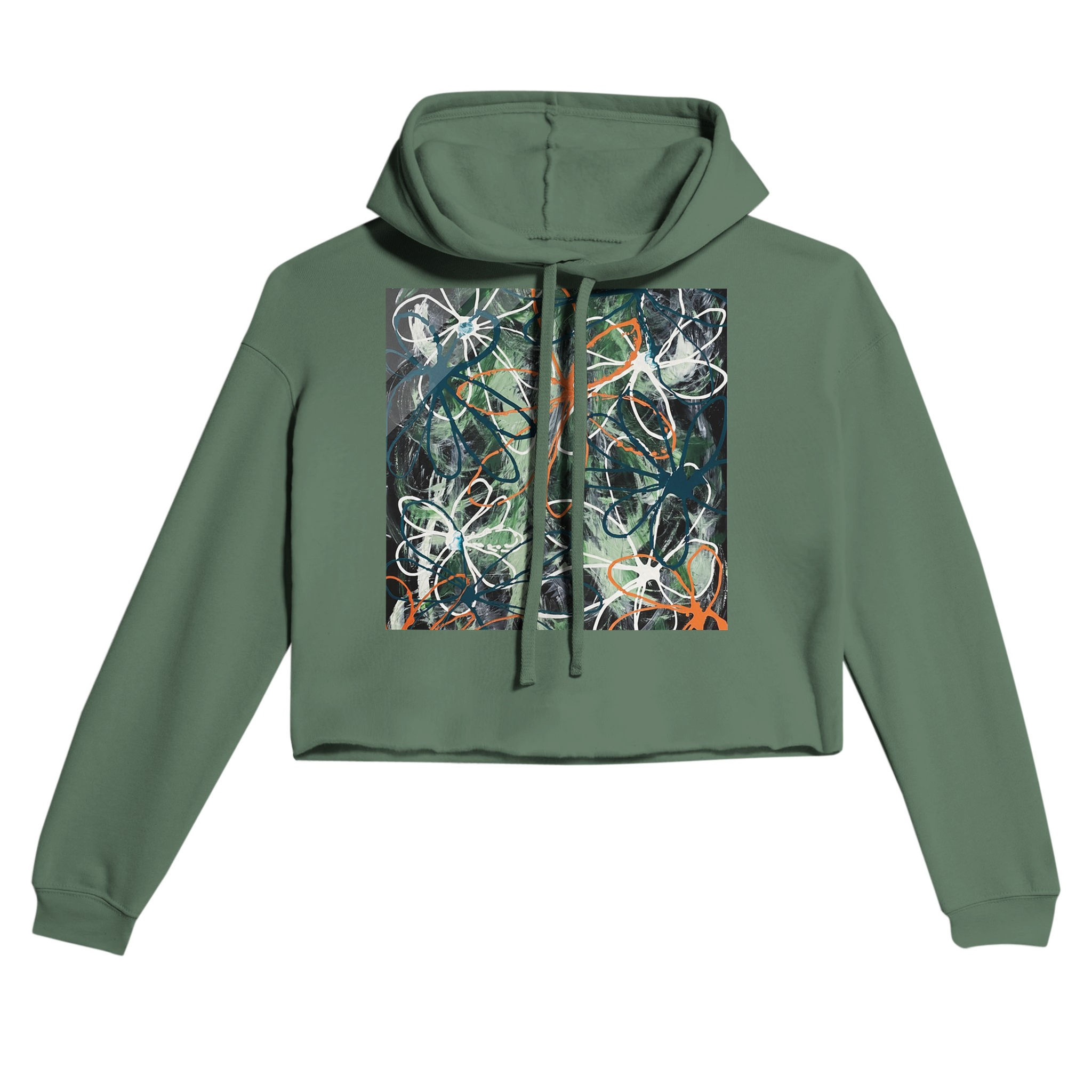 Scribbleflower Hoodie - Unique Design, Comfortable Fleece Sweatshirt