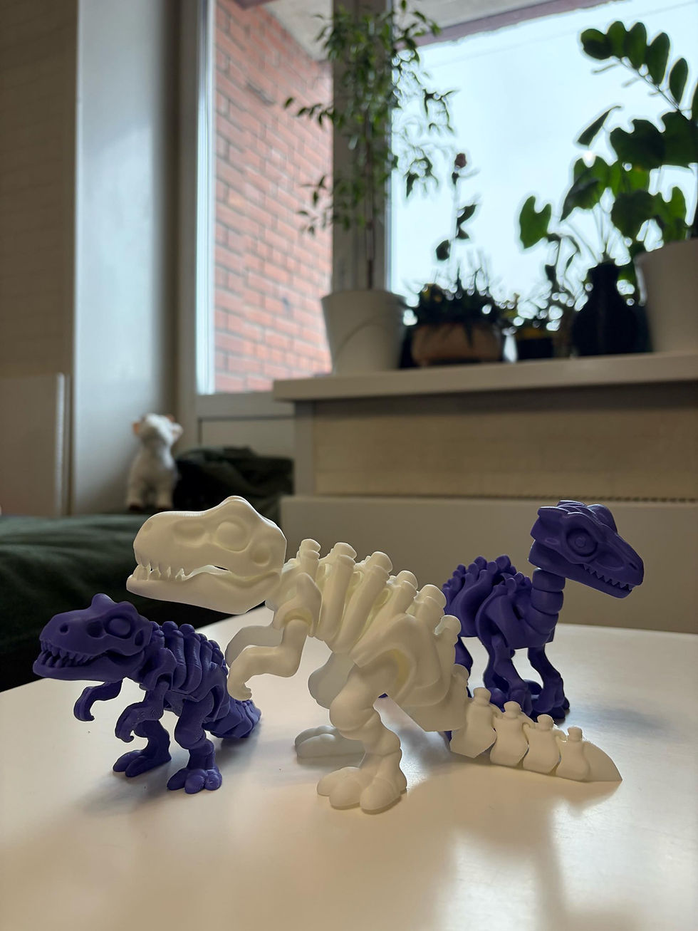 Thumbnail: T-Rex Dinosaur — detail close-up, 3D-printed toy by Tactform Ventures