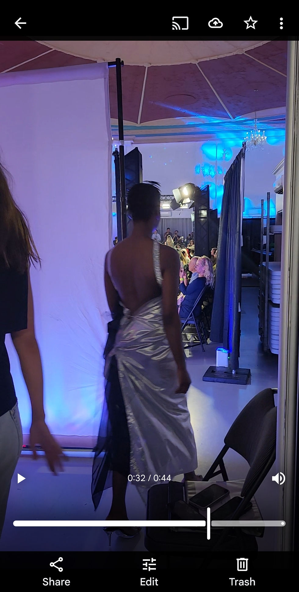 Thumbnail: shiny silver party dress