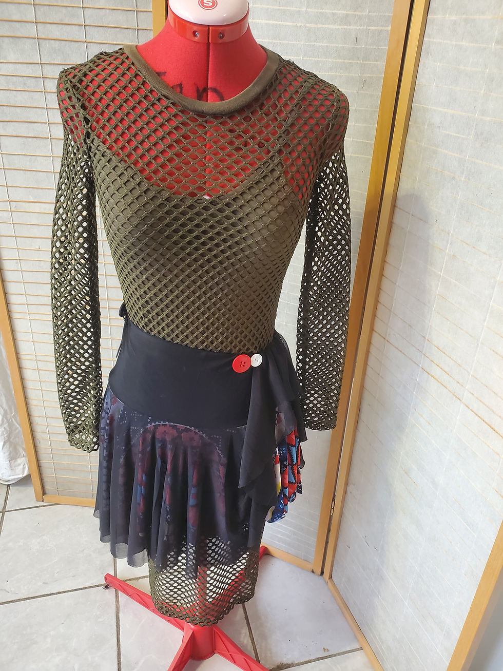 stylish green fancy dress , 5 combination colors