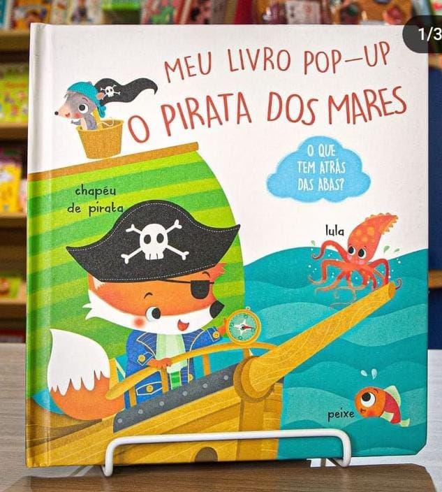 Livro 3D - O PIRATA DOS MARES - MEU LIVRO POP UP