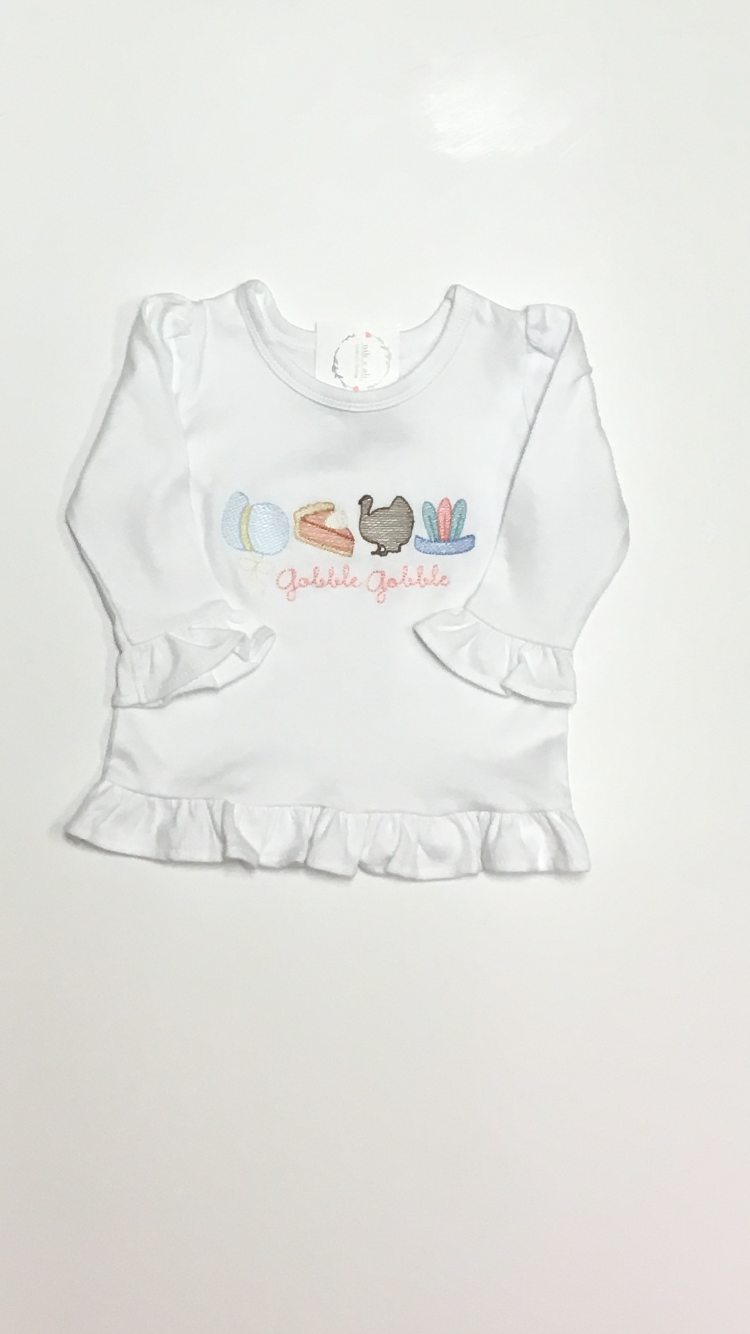 Girls Turkey Day Shirt