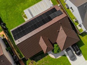 new meta roof and solar installation in miami by greener roofing and solar