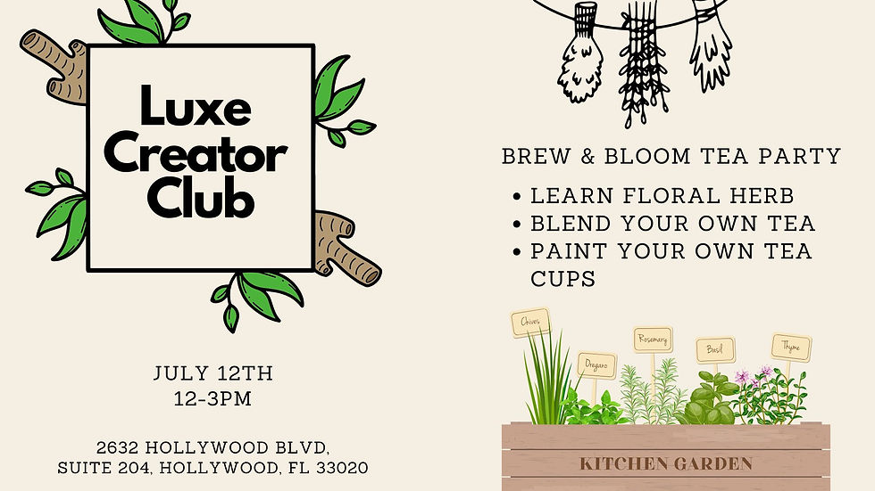 Brew & Bloom Tea Party 