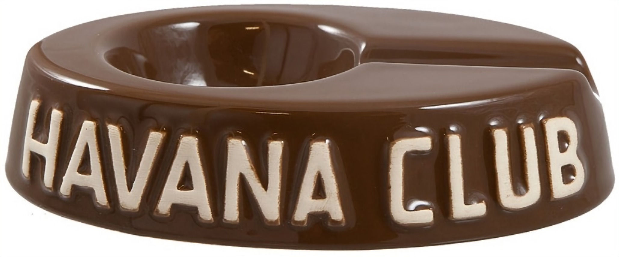 Havana Club - Egoista Single Slot Ashtray Havana Brown
