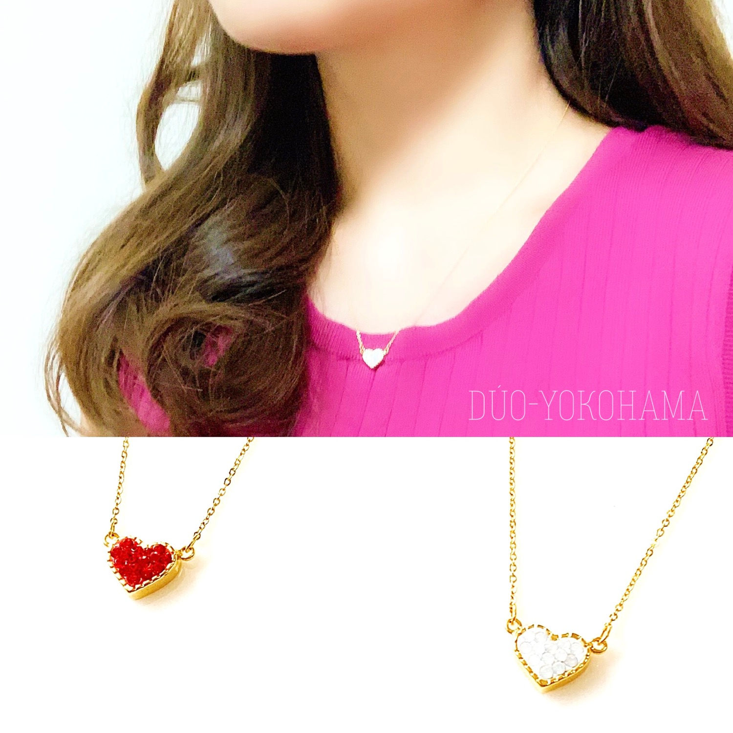 NF プチハートネックレス