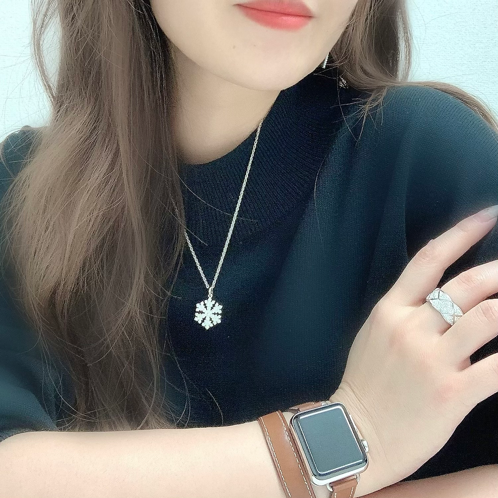 サムネイル： スノーフレークネックレス(ショート/ロング)