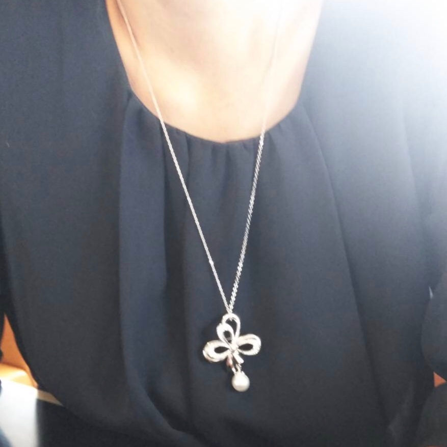 サムネイル： NF 2wayリボンパール付ブローチネックレス