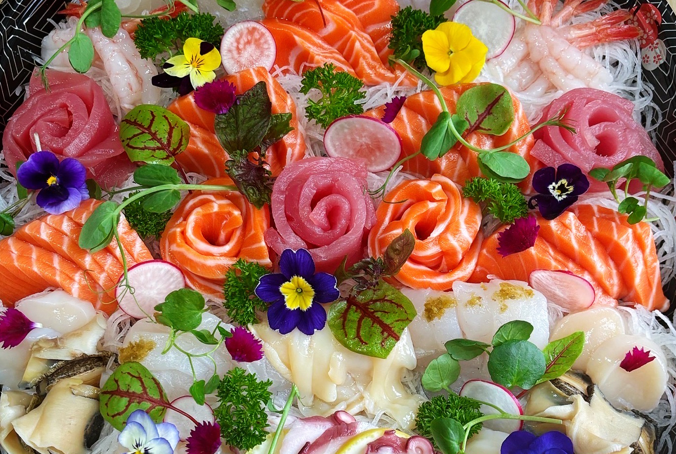 Arranged Food and Objects