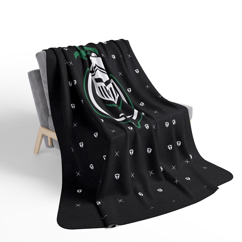 Thumbnail: Bergan - Knight HELM Fleece Sherpa Blankets (50x60) or (60x80)