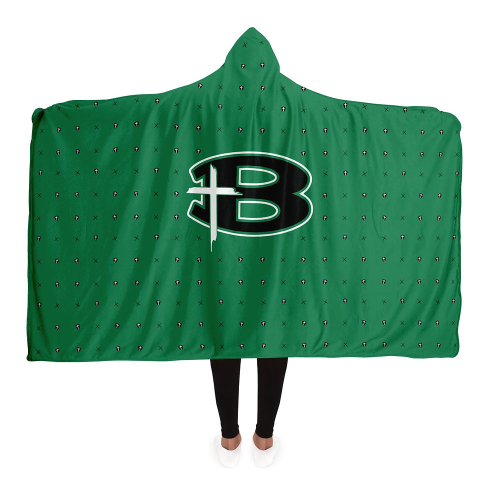 Thumbnail: Bergan 'B & Cross' Hooded Blanket
