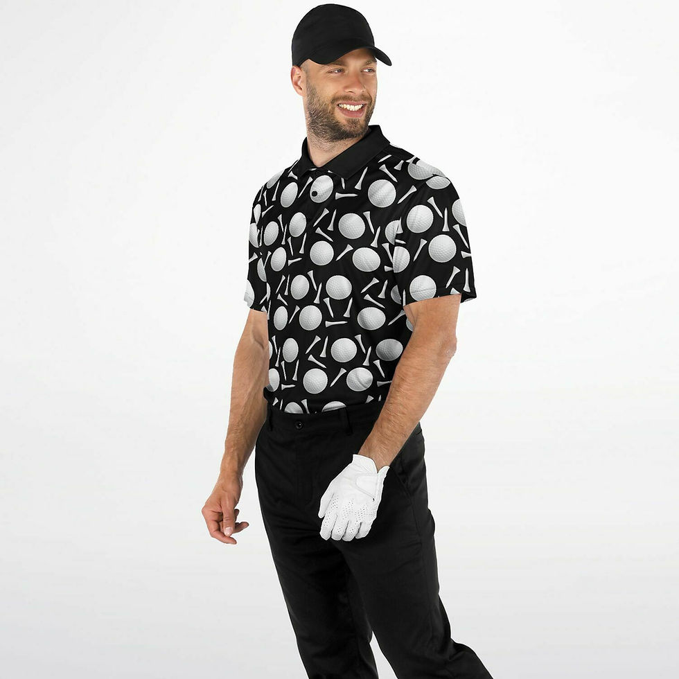 Thumbnail: GOLF Balls & Tees Polo - body &amp; sleeve