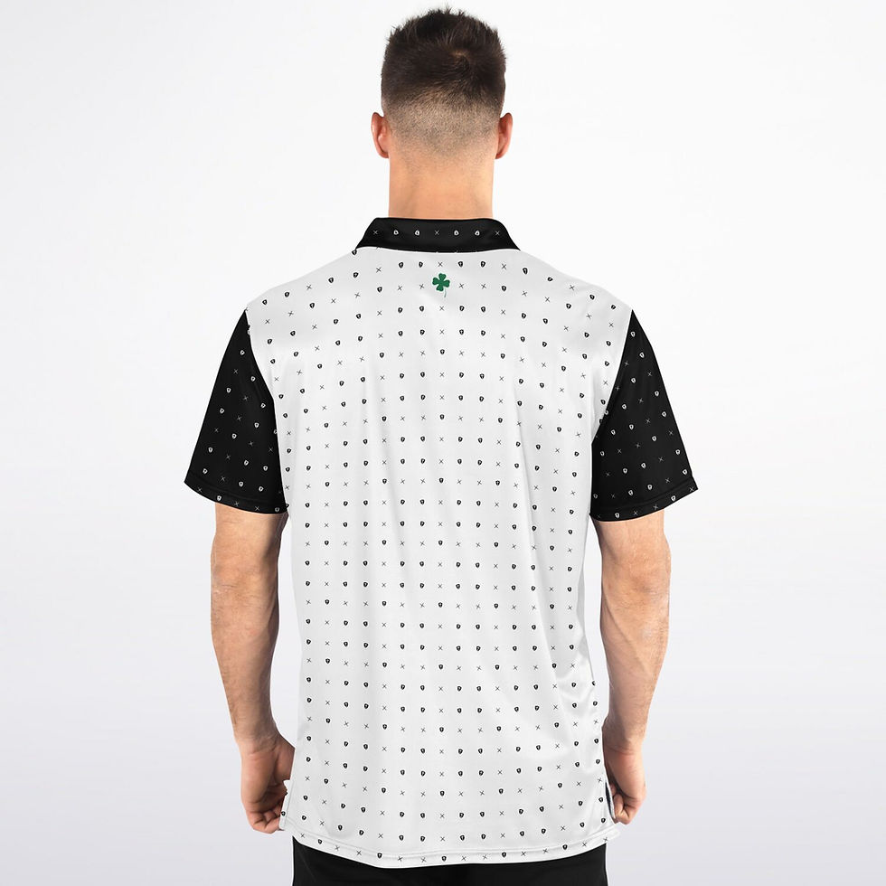 Thumbnail: Bergan Polo Black & White - Shield &amp; Sword polka dots