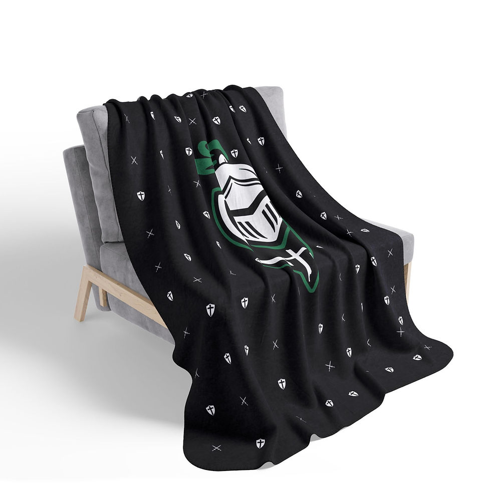 Thumbnail: Bergan - Knight HELM Fleece Sherpa Blankets (50x60) or (60x80)