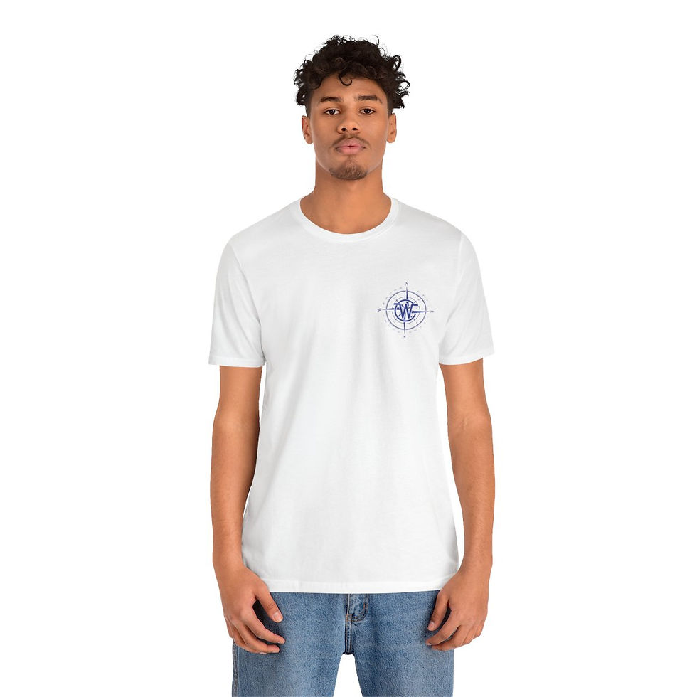 Thumbnail: WC Nautical - Long & Lat - Unisex Jersey Short Sleeve Tee