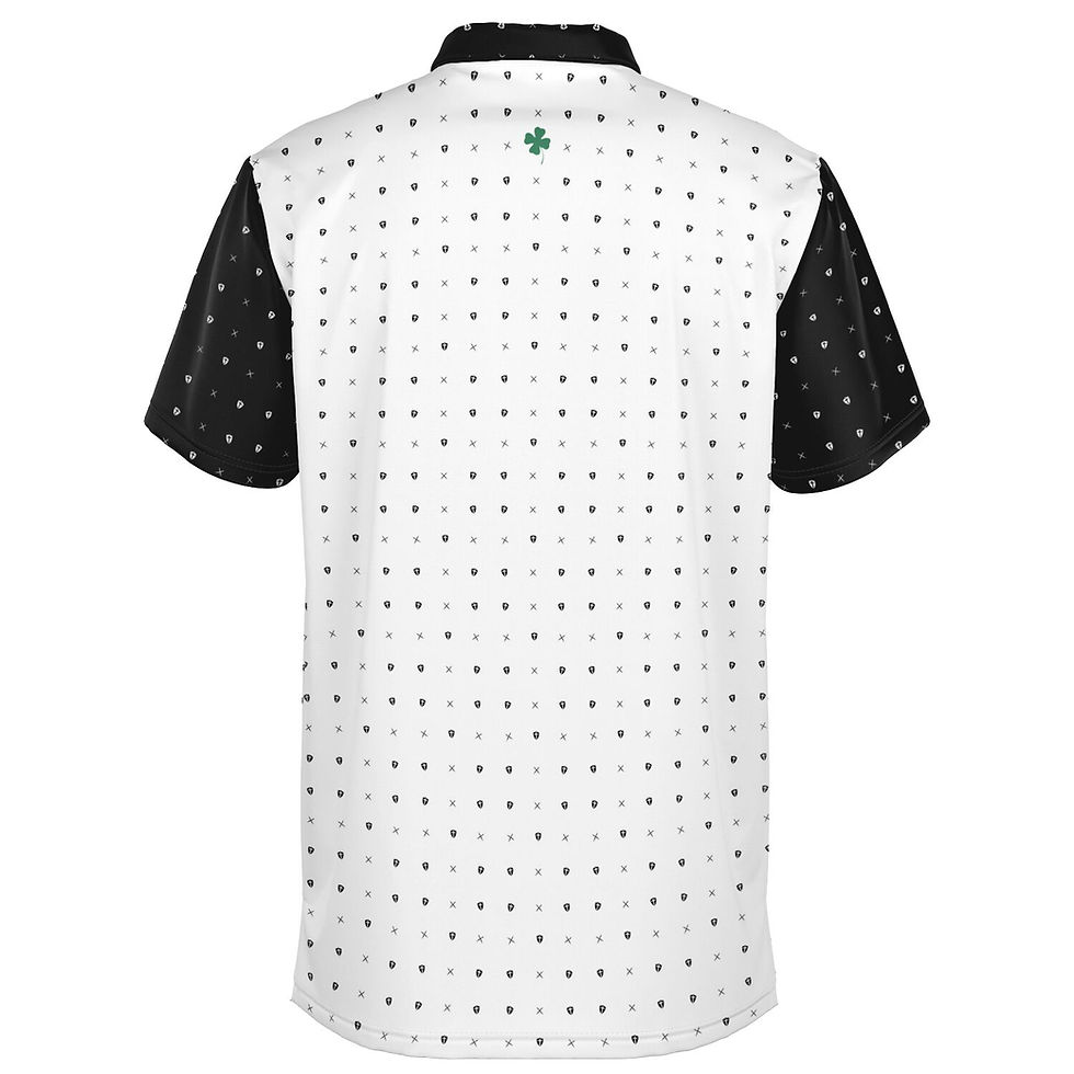 Thumbnail: Bergan Polo Black & White - Shield &amp; Sword polka dots