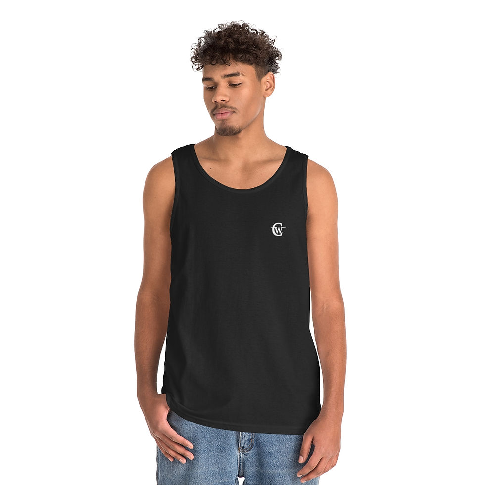 Thumbnail: WC on front,  (Latitude/Longitude, WC) on back - Unisex Heavy Cotton Tank Top