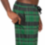 Thumbnail: PLAID Bergan Joggers with pockets - knight helm logo on back