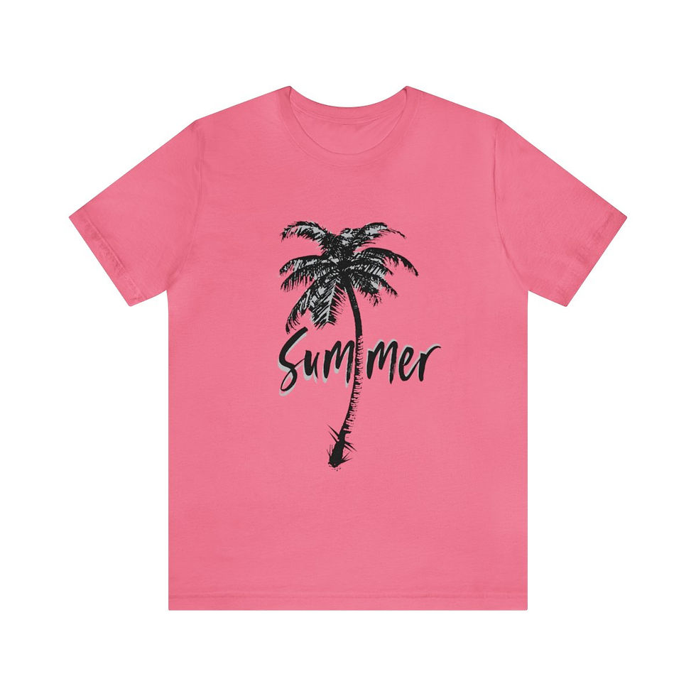 Thumbnail: Summer - Plam/Island Unisex Jersey Short Sleeve Tee