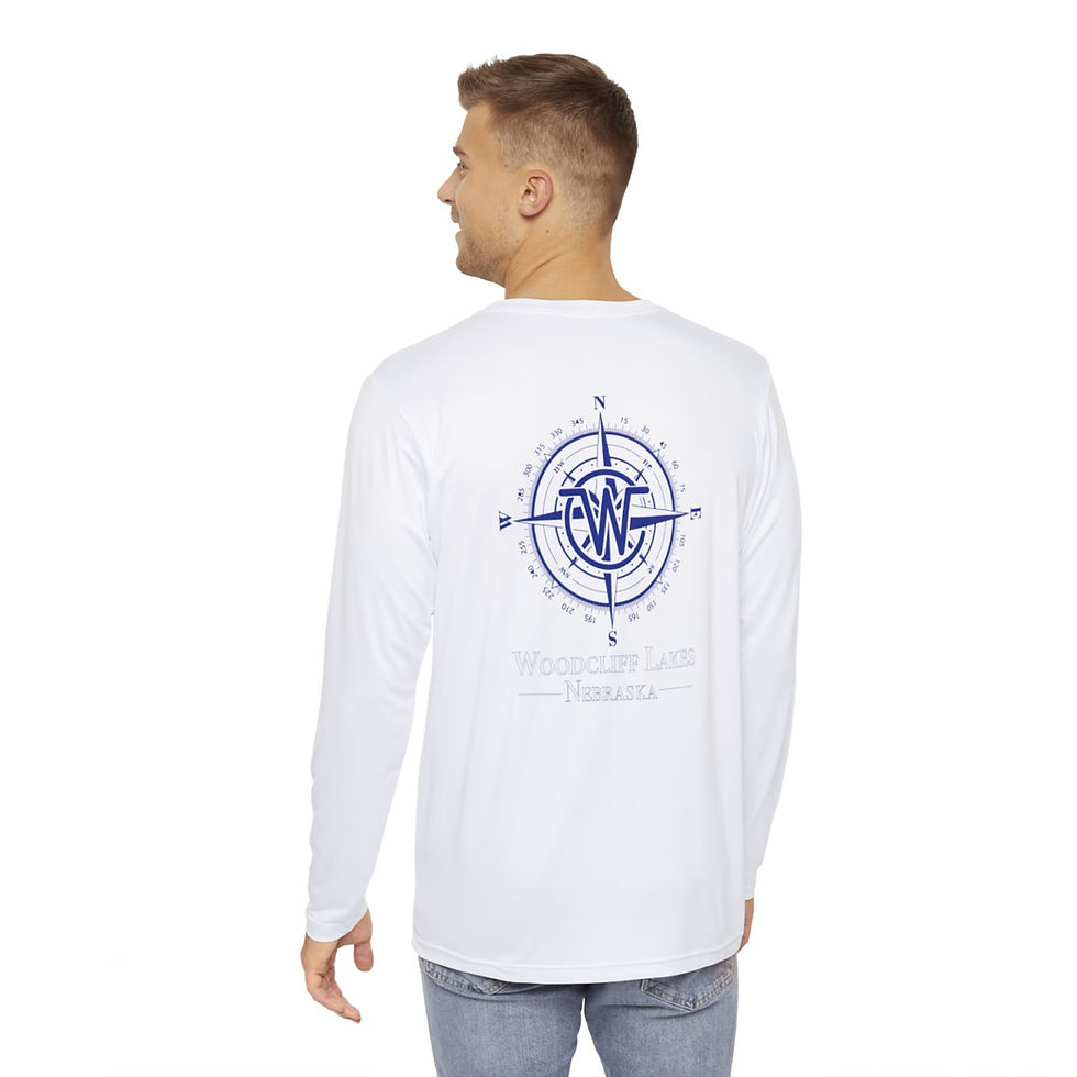 Thumbnail: WC Nautical Compass - Longitude & Latitude sleeve • Unisex Long Sleeve Shirt 