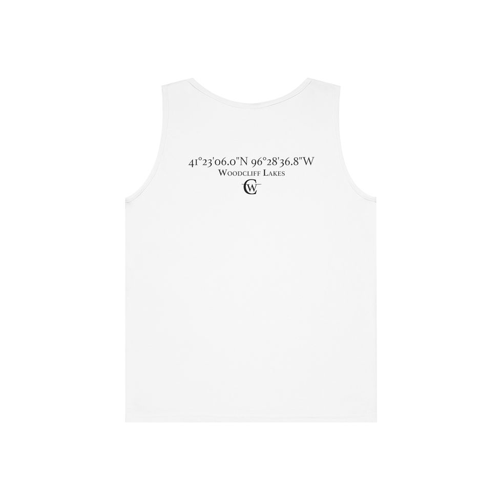Thumbnail: WC on front,  (Latitude/Longitude, WC) on back - Unisex Heavy Cotton Tank Top