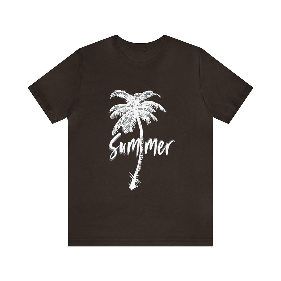 Thumbnail: Summer - Plam/Island Unisex Jersey Short Sleeve Tee