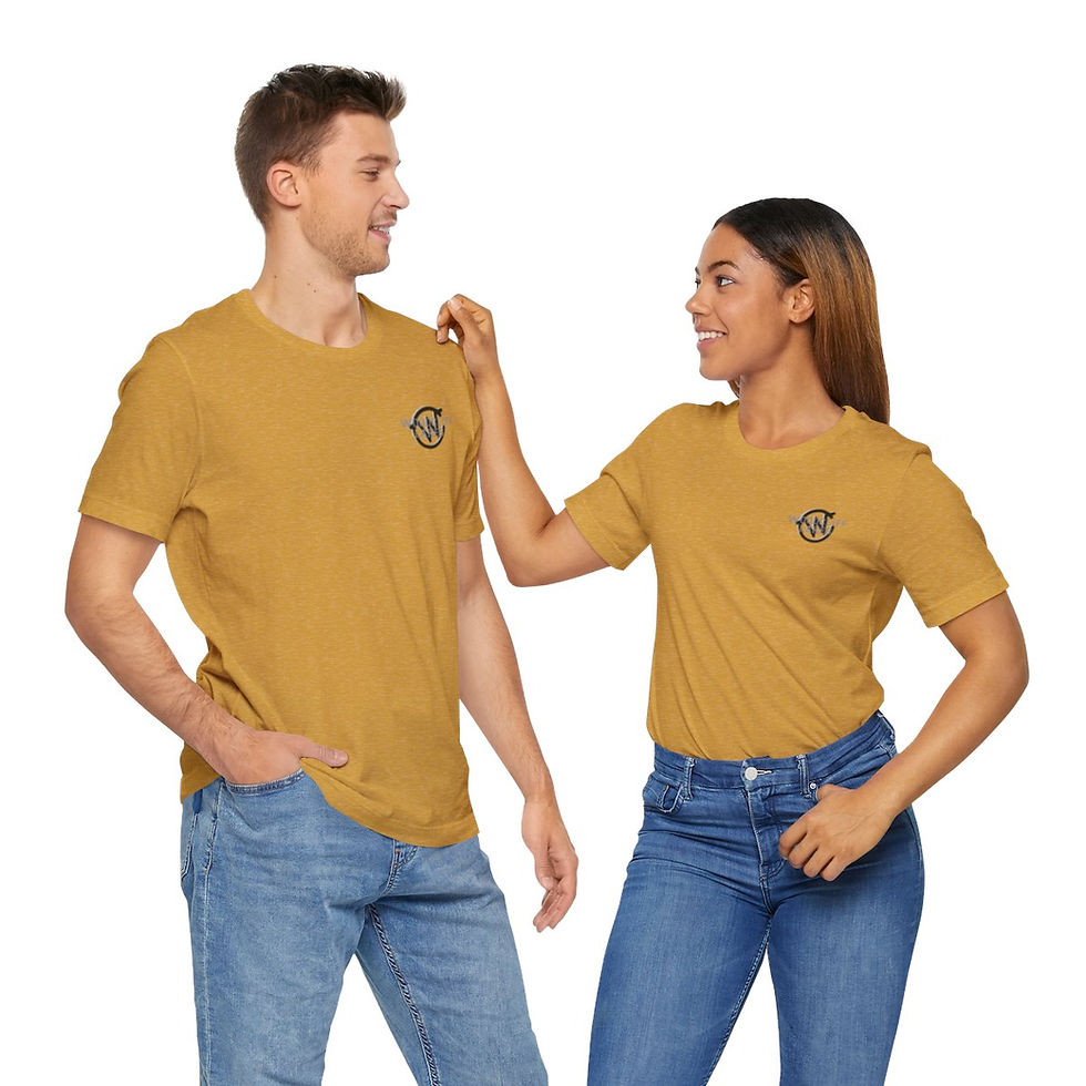 Thumbnail: WC logo (front) Mr. Rogers saying (back) - Unisex Jersey Short Sleeve Tee