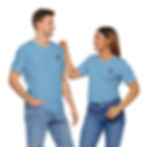 Thumbnail: WC logo (front) Mr. Rogers saying (back) - Unisex Jersey Short Sleeve Tee