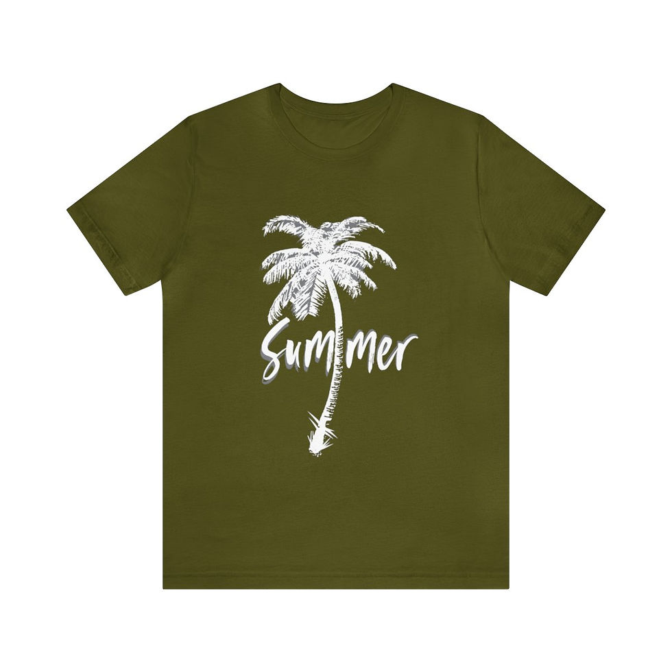 Thumbnail: Summer - Plam/Island Unisex Jersey Short Sleeve Tee