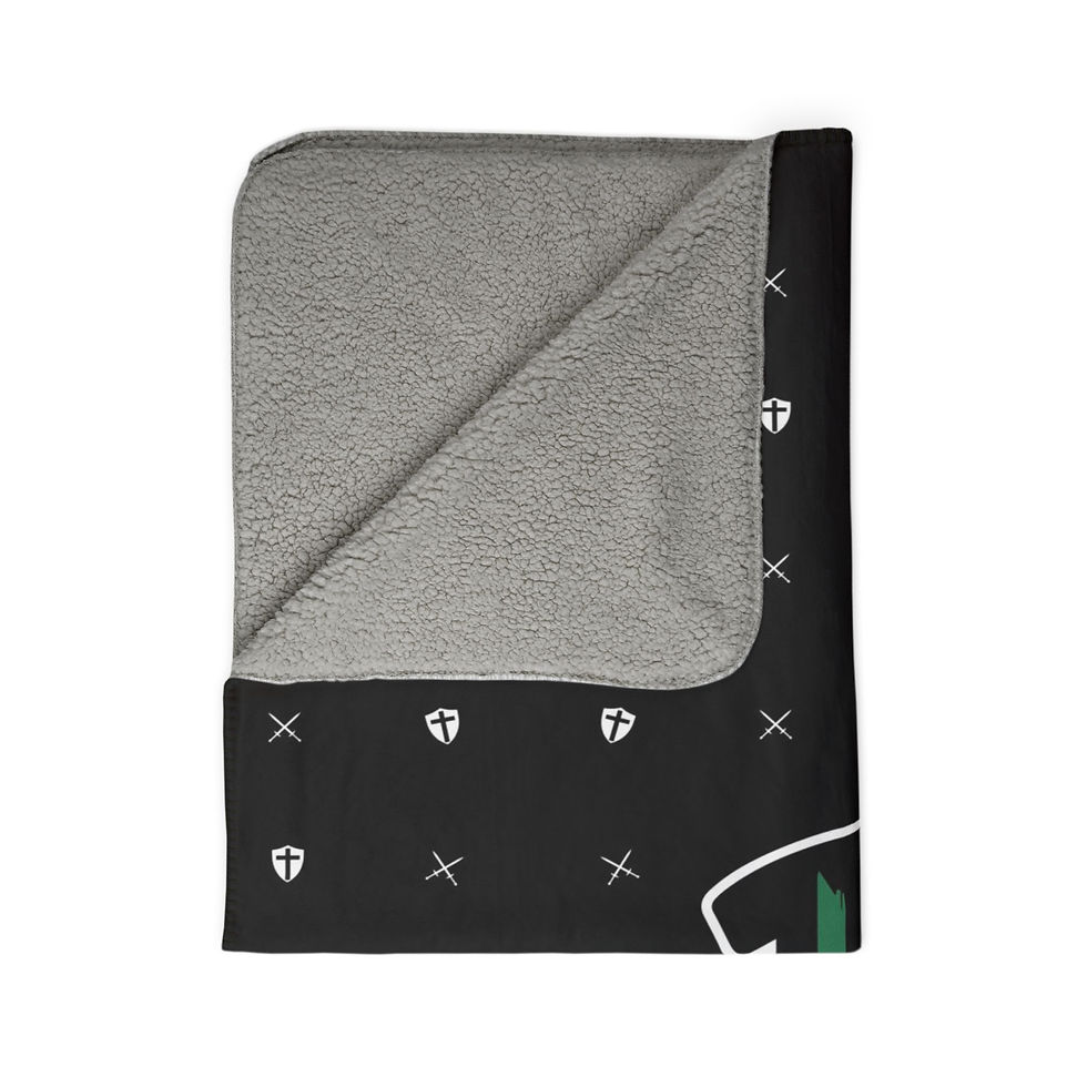Thumbnail: Bergan Cross 'B' Fleece Sherpa Blankets (50x60) or (60x80)