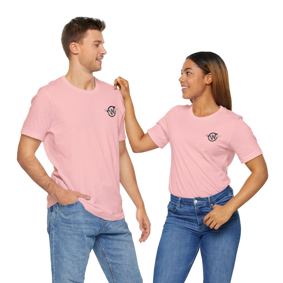Thumbnail: WC logo (front) Mr. Rogers saying (back) - Unisex Jersey Short Sleeve Tee