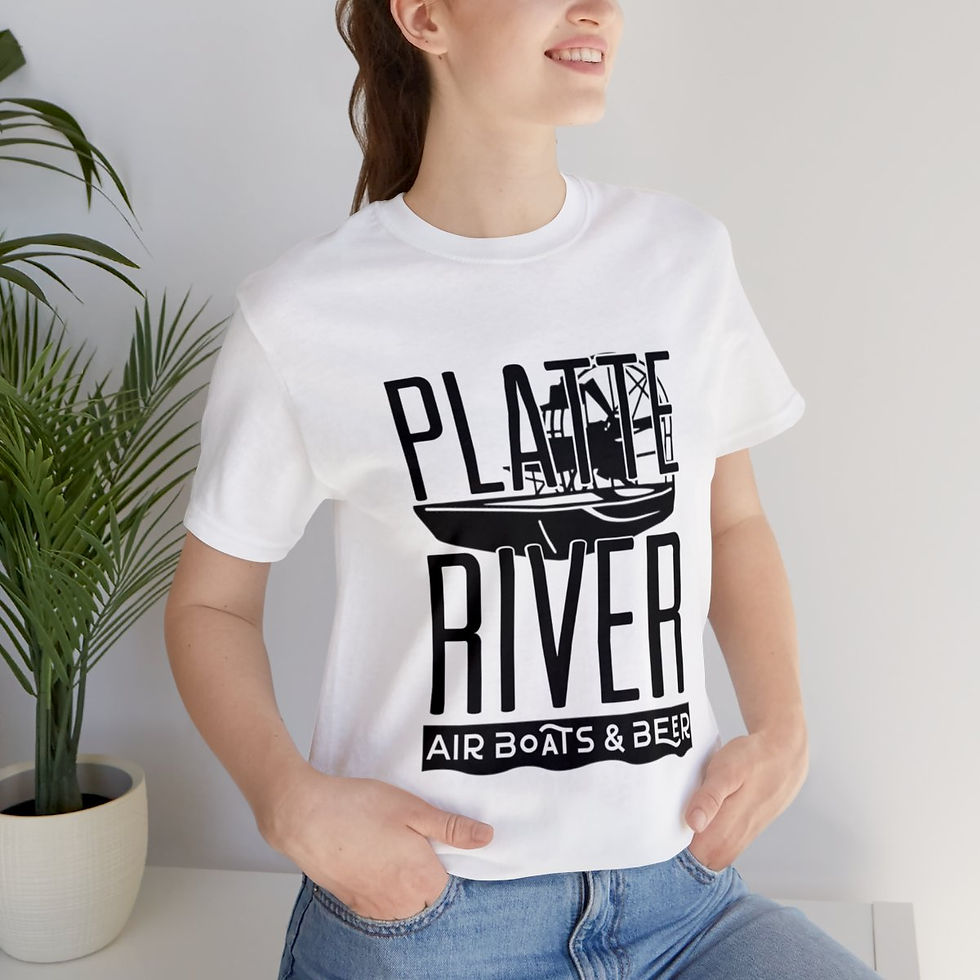 Thumbnail: Platte River - Airboat Unisex Jersey Short Sleeve Tee