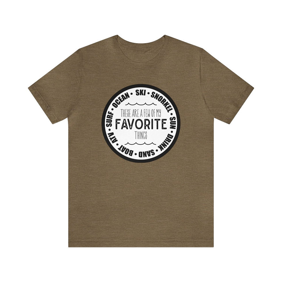 Thumbnail: Ocean Favorite Things - Unisex Jersey Short Sleeve Tee