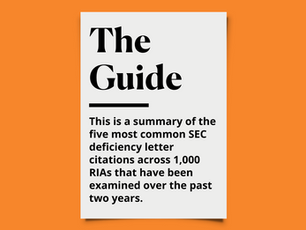 The Five Most Common SEC Deficiencies At RIAs
