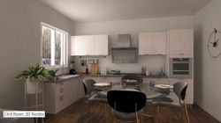 Living Room 3D Render