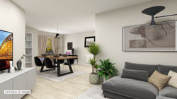 Living Room 3D Render