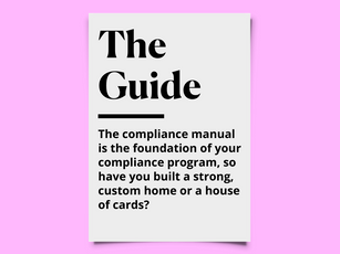 How To Avoid A Generic Compliance Manual