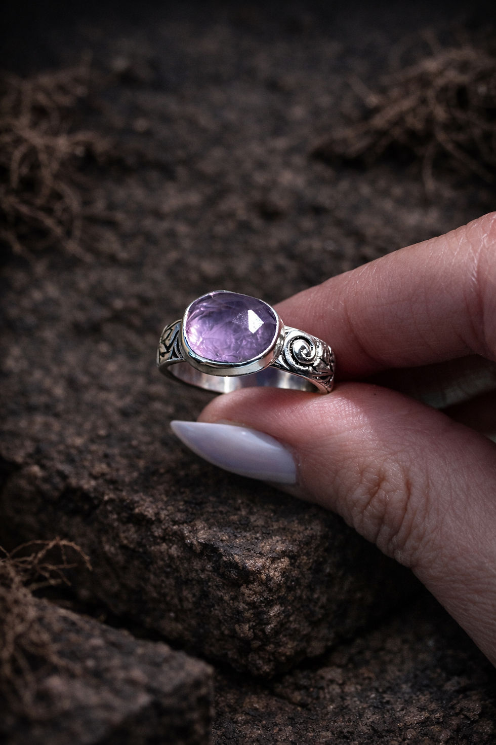 Miniatura: Amethyst ring - US 7 - UK O