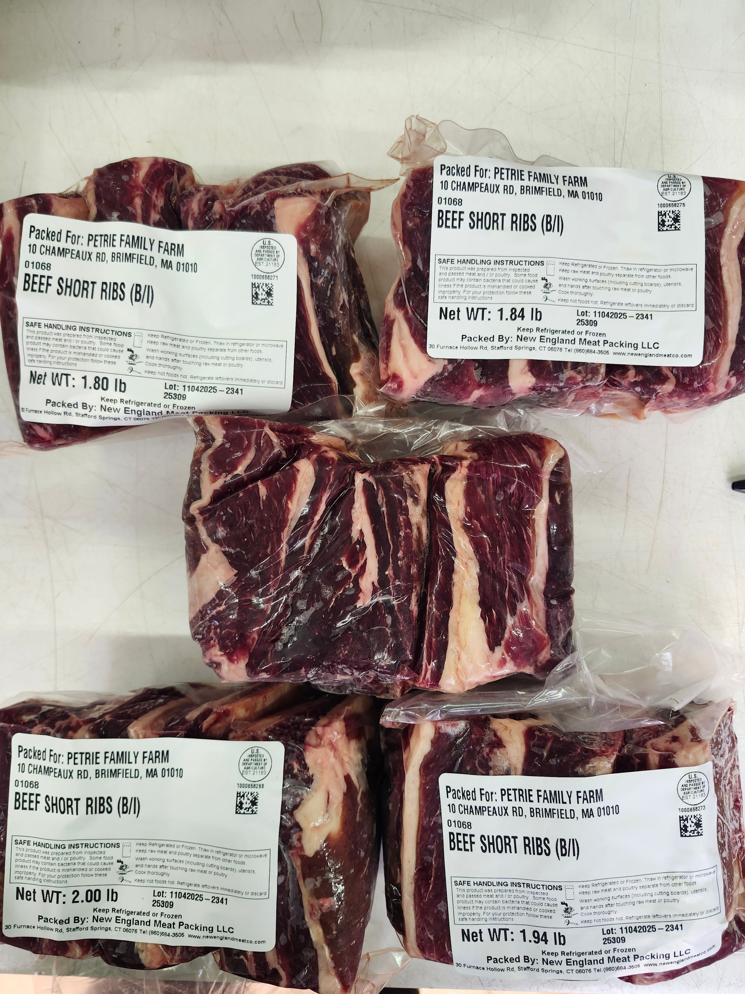 Highland Short Ribs- Choose Size