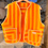 Thumbnail: Gilet sans manches en laine tons orangés