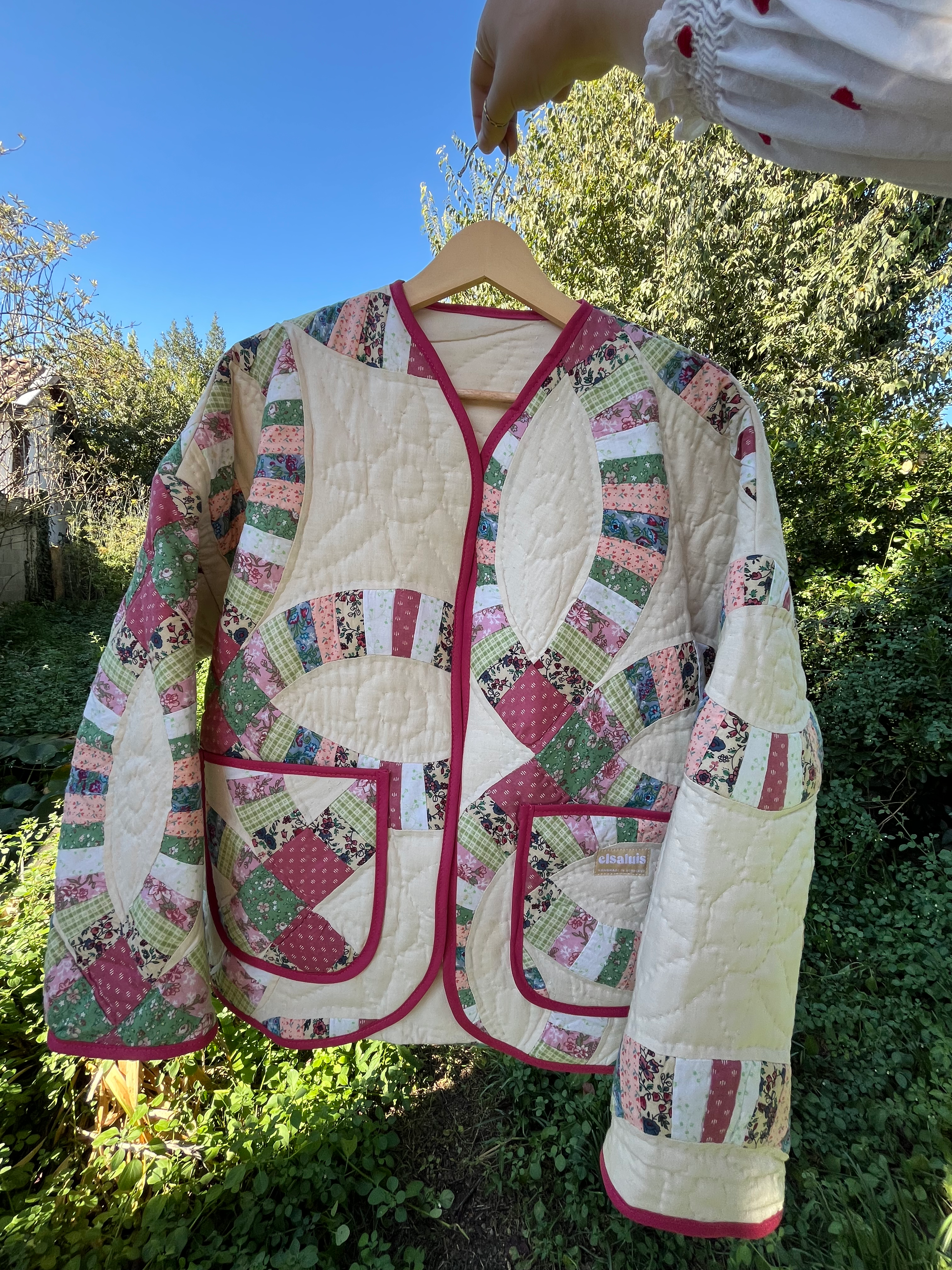 Veste coton matelassé patchwork