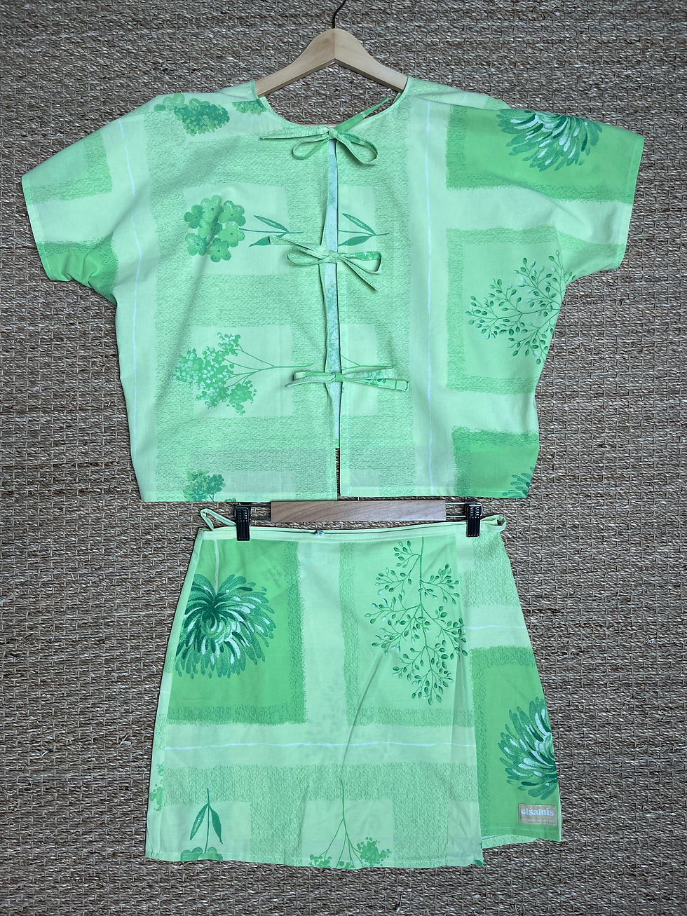 Thumbnail: Blouse réversible vert pomme