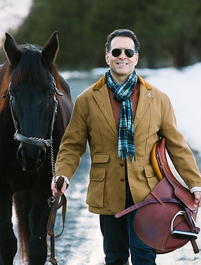 Actor, model Gregory Cole in Ralph Lauren and Hermes fashion editorial.