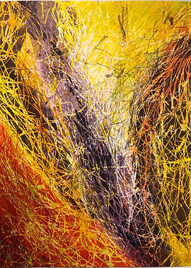 Beginning of the Gorge, monotype, 50_ x