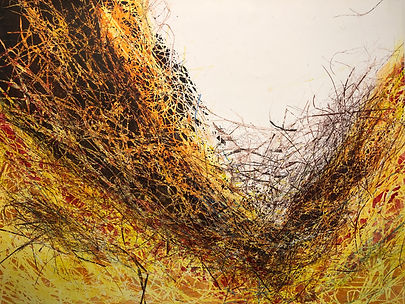 Gorge in Autumn, monotype, 38_ x 50,1400
