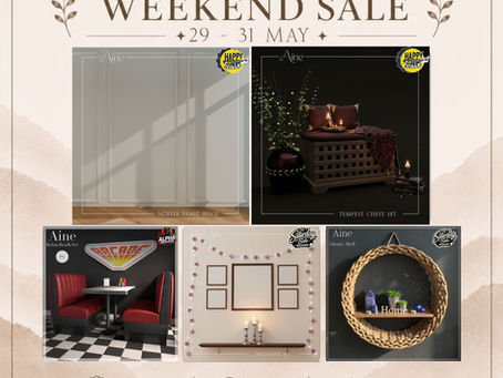 AINE Weekend Sales - May 29 - 31