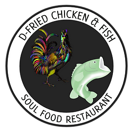 D-FRIED CHICKEN  FISH LOGO - Made with P